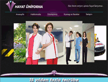 Tablet Screenshot of hayatuniforma.com